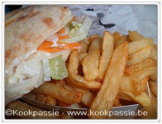 kookpassie.be - Gentbrugge - Pitta van Mozarella en frieten