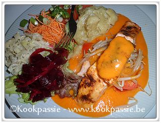 kookpassie.be - Zalm - Zalm met paprikasaus (origineel met heilbot)