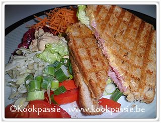 kookpassie.be - Croque Monsieur met rauwe groentjes