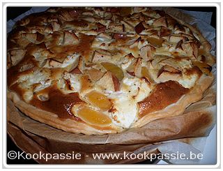 kookpassie.be - Quiche - Quiche met appel en geitenkaas