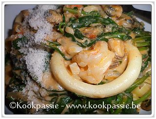 kookpassie.be - Scampi - Pasta met garnalen en spinazi à la Vapiano