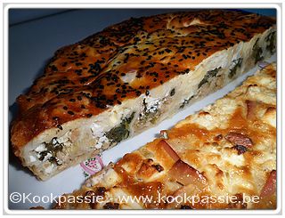 kookpassie.be - Quiche - Borek, spinazie, kippengehakt en feta