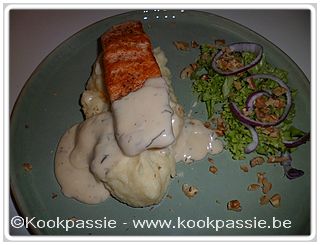 kookpassie.be - Zalm - Zalmfilet met citroensaus en pastinaakpuree