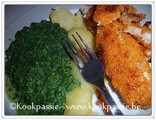 kookpassie.be - Easy day - Fishsticks met diepvriesspinazie