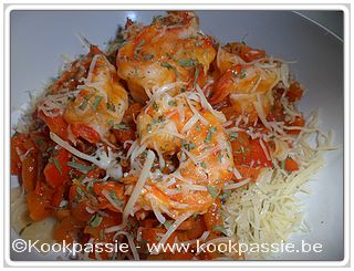 kookpassie.be - Scampi - Scampi Diabolique 02 - Eigen recept