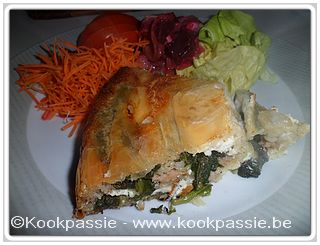 kookpassie.be - Quiche - Borek, spinazie, kippengehakt en feta