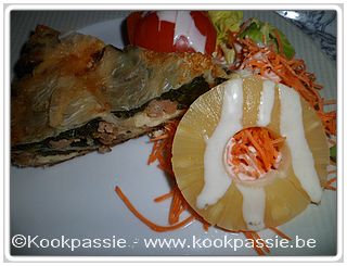 kookpassie.be - Quiche - Borek, spinazie, kippengehakt en feta