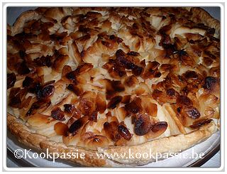 kookpassie.be - Tarte aux pommes, miel et amandes