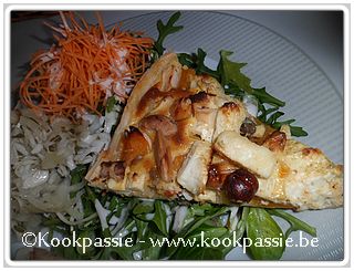 kookpassie.be - Quiche - Quiche met appel en geitenkaas