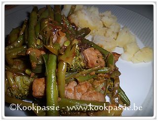 kookpassie.be - Lam - Lamsfilet met hoisinsaus, prinsesseboontjes en broccoli