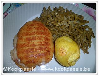 kookpassie.be - Koen kookt kipburger met prinsesseboontjes en aardappel