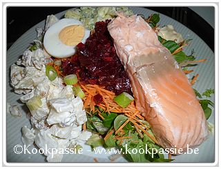 kookpassie.be - Zalm met rauwe groenten