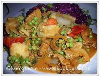 kookpassie.be - Rosbieflapjes, witloof broccoli en aardappelen in Oat Cuisine