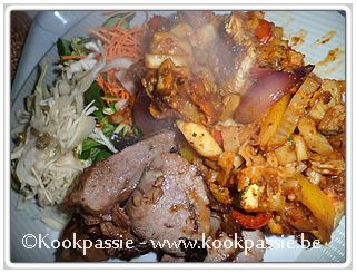 kookpassie.be - Restjes lamsbout met groentenschotel in oven