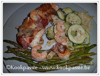 kookpassie.be - Zalm met asperges en courgette in oven