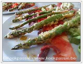 kookpassie.be - Krokante groene asperges met guacamole