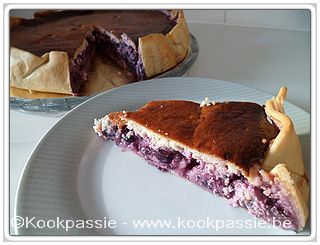 kookpassie.be - Taart van blauwe bessen