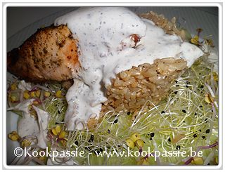 kookpassie.be - Zalm - Zalm met komkommersla (Herbed Salmon with Crowdes House Cucumber Salad)