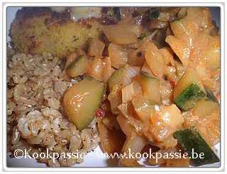 kookpassie.be - Orloff met courgette, venkel en rijst
