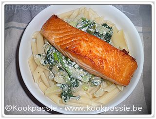 kookpassie.be - Spinazie, venkel, ricotta en zalm