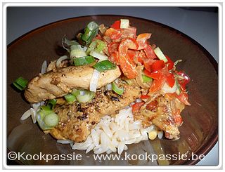 kookpassie.be - Kip - Poulet sauce au curry et poivron