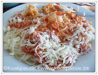 kookpassie.be - Spaghetti met Manna Spaghettisaus