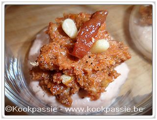 kookpassie.be - Glaasjes - Verrine mousse de jambon et tomates confites