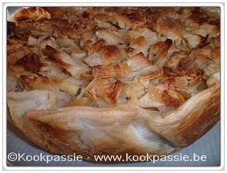 kookpassie.be - Bladerdeegtaart met appel en amandelnoot (Jeroen Meus, in boek met peren)