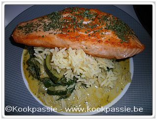 kookpassie.be - Zalm met courgette en spinazie