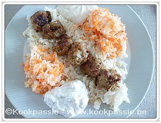 kookpassie.be - Lam - Lamsgehaktballetjes met tzatziki, koolsla Dominique Persoone