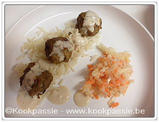 kookpassie.be - Lam - Lamsgehaktballetjes met tzatziki, koolsla Dominique Persoone