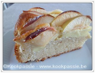 kookpassie.be - Appelcake met banketbakkersroom