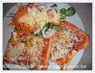 kookpassie.be - Pizza Hawai met slatje