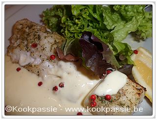 kookpassie.be - Oostakker - Colmar - Gebakken kabeljauwhaasje met mousselinesaus