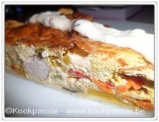 kookpassie.be - Quiche - Au poulet saveur colombo