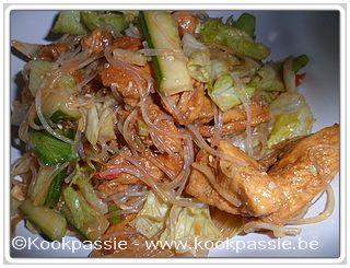 kookpassie.be - Mihoen - Thaise kip-mihoensalade met koriander