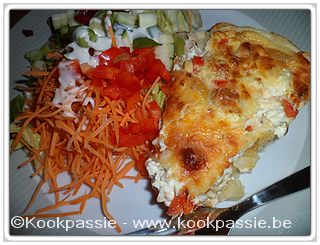 kookpassie.be - Quiche - Quiche met appel en geitenkaas