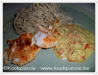 kookpassie.be - Kabeljauw - Turbot aux bananes en petit curry