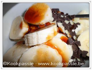 kookpassie.be - Ijsje met Banaan en caramelsaus