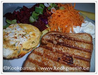 kookpassie.be - Croque met eimuffin en rauwe groeten