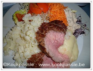 kookpassie.be - Roastbief met bloemkool en puree (gemixt, of Rectavit zoals iemand hier zegt)