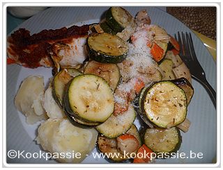 kookpassie.be - Kabeljauw, surimi en courgette in de oven