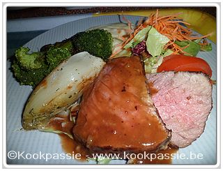 kookpassie.be - Roastbeef met gebakken witloof, broccoli en rectavitpuree (2 dagen)