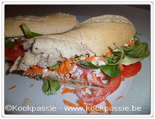 kookpassie.be - Broodje tartare en rauwe groenten