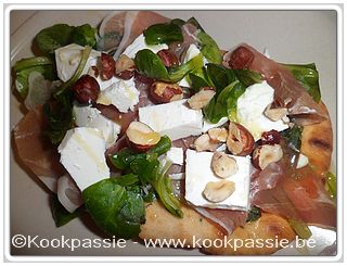 kookpassie.be - Pita au speck, chèvre et miel