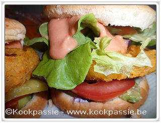 kookpassie.be - Burger - Veggieburger van zoete aardappel en kikkererwten