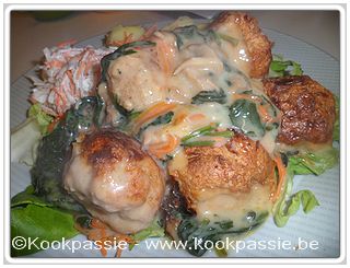 kookpassie.be - Kip - Kippenballetjes met champignonsoep (2 dagen)