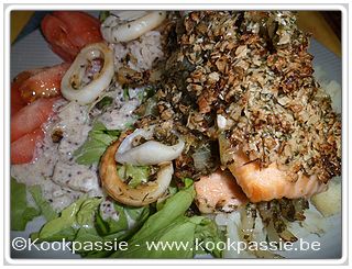 kookpassie.be - Zalm - Havermoutcrumble met zalm