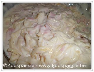 kookpassie.be - Tagliatelli met hesp en kaassaus (2 dagen)