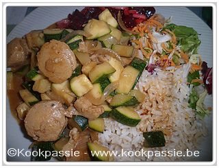 kookpassie.be - Witte worst met courgettes in cocos melk (2 dagen)